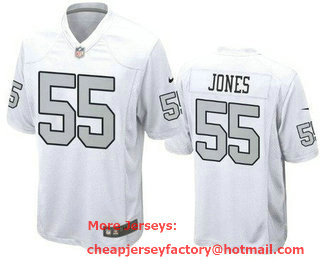 Men's Las Vegas Raiders #55 Chandler Jones Limited White Alternate Vapor Jersey