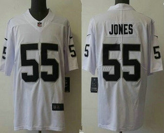 Men's Las Vegas Raiders #55 Chandler Jones White 2022 Vapor Untouchable Stitched NFL Nike Limited Jersey