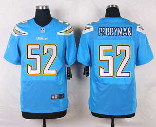Men's Los Angeles Chargers #52 Denzel Perryman Light Blue Alternate NFL Nike Elite Jersey