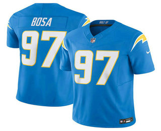 Men's Los Angeles Chargers #97 Joey Bosa Blue 2023 FUSE Vapor Limited Stitched Jersey