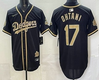 Men's Los Angeles Dodgers #17 Shohei Ohtani Black 2026 Armed Forces Day Jersey