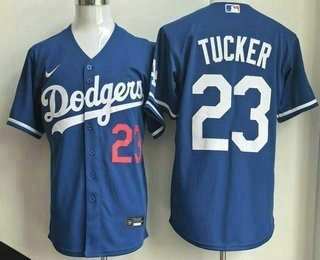 Men's Los Angeles Dodgers #23 Kyle Tucker Blue Limited Jersey