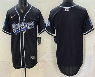 Men's Los Angeles Dodgers Blank 2026 Black Fashion Champions Cool Base Jersey