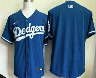 Men's Los Angeles Dodgers Blank Blue Limited Jersey