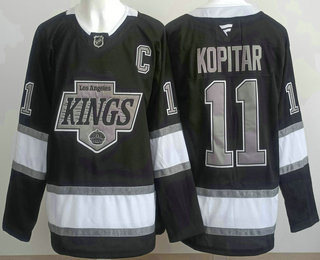 Men's Los Angeles Kings #11 Anze Kopitar Black Alternate Authentic Jersey