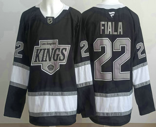 Men's Los Angeles Kings #22 Kevin Fiala Black Alternate Authentic Jersey