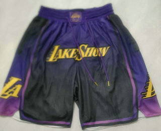 Men's Los Angeles Lakers Purple 2024 City Just Don Shorts