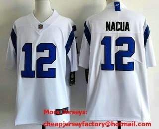 Men's Los Angeles Rams #12 Puka Nacua Limited White 2026 Vapor Jersey