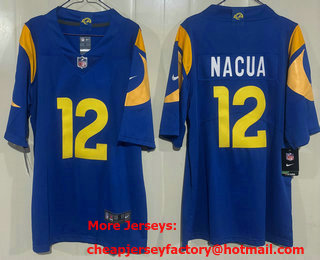 Men's Los Angeles Rams #17 Davante Adams Limited Blue Vapor Jersey