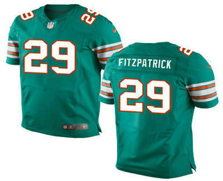 Men's Miami Dolphins #29 Minkah Fitzpatrick Aqua Green Alternate Stitched NFL Nike Elite Jersey