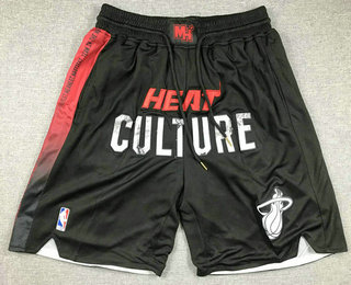 Men's Miami Heat Black 2023 City Icon Swingman Shorts