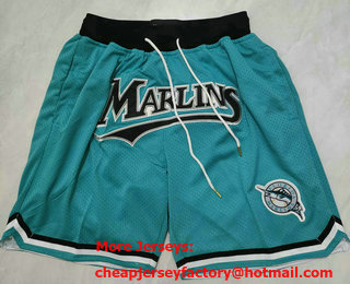 Men's Miami Marlins Blue Just Don Shorts Shorts