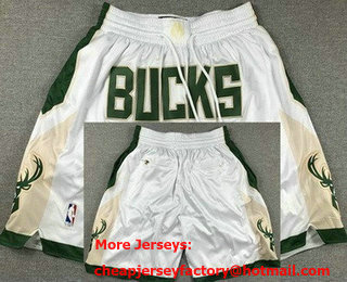 Men's Milwaukee Bucks White 2023 Just Don Jersey