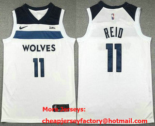 Men's Minnesota Timberwolves #11 Naz Reid White Icon Sponsor Swingman Jersey