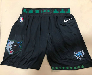 Men's Minnesota Timberwolves Black Nike Swingman Hardwood Classics Soul Shorts