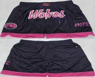 Men's Minnesota Timberwolves Black Swingman Shorts