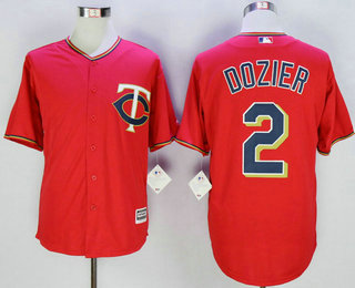 Men's Minnesota Twins #2 Brian Dozier Red New Cool Base Jersey