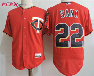 Men's Minnesota Twins #22 Miguel Sano Red 2016 Flexbase Baseball Jersey