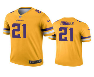 Men's Minnesota Vikings #21 Mike Hughes Gold Inverted Legend Jersey