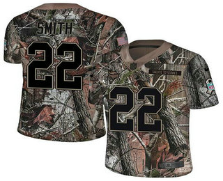 Men's Minnesota Vikings #22 Harrison Smith Camo Stitched NFL Rush Realtree Nike Limited Jersey