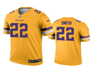 Men's Minnesota Vikings #22 Harrison Smith Gold Inverted Legend Jersey
