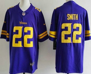 Men's Minnesota Vikings #22 Harrison Smith Limited Purple Throwback Vapor Jersey