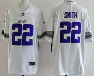Men's Minnesota Vikings #22 Harrison Smith Limited White Alternate Vapor Jersey