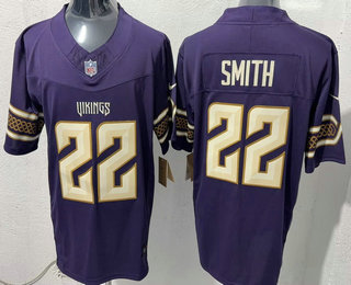 Men's Minnesota Vikings #22 Harrison Smith Purple 2026 FUSE Rivalries Collection Limited Stitched Jersey