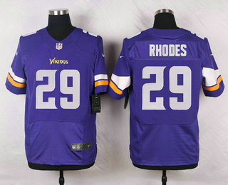 Men's Minnesota Vikings #29 Xavier Rhodes Purple Team Color NFL Nike Elite Jersey