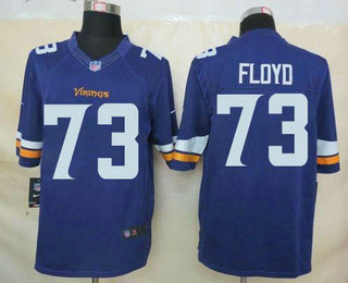 Men's Minnesota Vikings #73 Sharrif Floyd Nike Purple Limited Jersey
