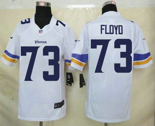 Men's Minnesota Vikings #73 Sharrif Floyd Nike White Limited Jersey