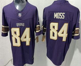 Men's Minnesota Vikings #84 Randy Moss Purple 2026 FUSE Rivalries Collection Limited Stitched Jersey