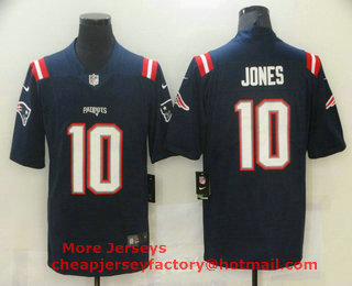 Men's New England Patriots #10 Mac Jones Navy Blue 2021 NEW Vapor Untouchable Stitched NFL Nike Limited Jersey