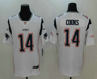 Men's New England Patriots #14 Brandin Cooks White 2017 Vapor Untouchable Stitched NFL Nike Limited Jersey