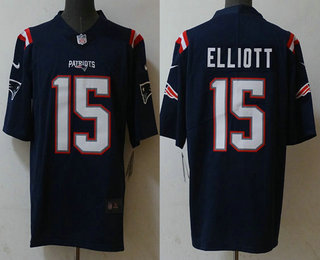 Men's New England Patriots #15 Ezekiel Elliott Navy Blue 2022 Vapor Untouchable Stitched Nike Limited Jersey