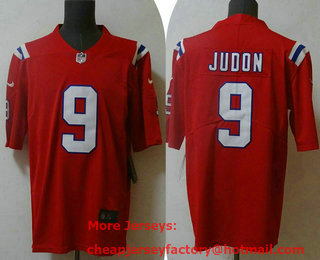 Men's New England Patriots #9 Matt Judon Red 2021 NEW Vapor Untouchable Stitched NFL Nike Limited Jersey