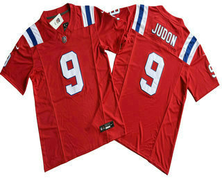 Men's New England Patriots #9 Matt Judon Red 2023 FUSE Vapor Limited Stitched Jersey