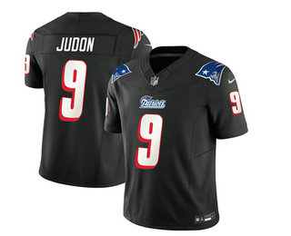 Men's New England Patriots #9 Matthew Judon Black 2023 FUSE Throwback Limited Stitched Jersey