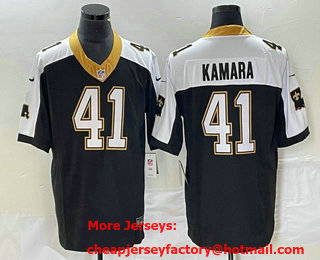 Men's New Orleans Saints #41 Alvin Kamara Black 2023 FUSE 1987 Legacy Vapor Stitched Jersey