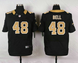 Men's New Orleans Saints #48 Vonn Bell Black Team Color Stitched NFL Nike Elite Jersey