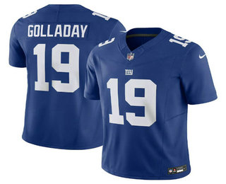 Men's New York Giants #19 Kenny Golladay Blue 2023 FUSE Vapor Limited Stitched Jersey