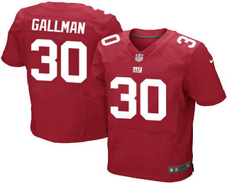 Men's New York Giants #30 Wayne Gallman Red Alternate Stitched NFL Nike Elite Jersey