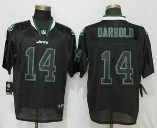 Men's New York Jets #14 Sam Darnold Lights Out Black Stitched NFL Nike Elite Jersey