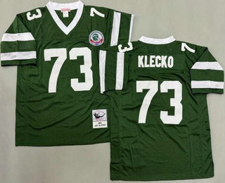 Men's New York Jets #73 Joe Klecko Green 1984 Throwback Jersey
