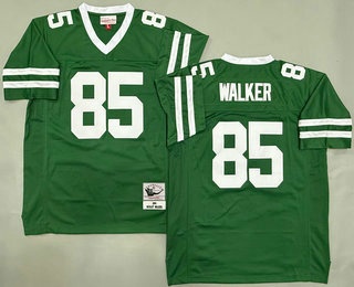 Men's New York Jets #85 Wesley Walker Green 1984 Throwback Jersey