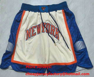 Men's New York Knicks Cream 2025 City Swingman Shorts
