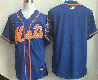 Men's New York Mets Blank Blue Limited Jersey