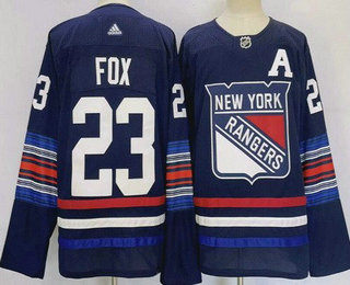Men's New York Rangers #23 Adam Fox Navy Alternate Authentic Jersey