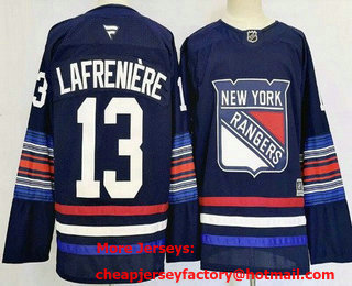 Men's New York Rangers #31 Igor Shesterkin Navy Alternate 2025 Stitched Jersey