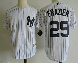 Men's New York Yankees #29 Todd Frazier White Home Stitched MLB Cool Base Jersey
